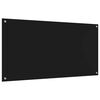 vidaXL Protection de cuisine Noir 120 x 60 x 0,6 cm verre tremp&eacute;