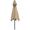 vidaXL Parasol d'extérieur avec poteau en métal 300 cm Taupe