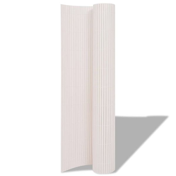 vidaXL Cl&ocirc;ture de jardin Blanc 150 x 500 cm PVC