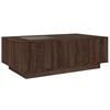 vidaXL Table basse avec LED infini chêne marron 116x69x40 cm
