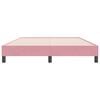 vidaXL Cadre de lit sans matelas rose 160x220 cm velours