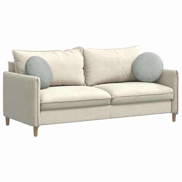 vidaXL Coussins de si&egrave;ge 2 pcs Gris clair &Oslash; 40 x 13 cm Velours