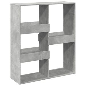 vidaXL Cloison de s&eacute;paration gris b&eacute;ton 100x33x115cm bois d'ing&eacute;nierie