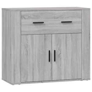 vidaXL Buffet Sonoma gris 80x33x70 cm Bois d'ing&eacute;nierie