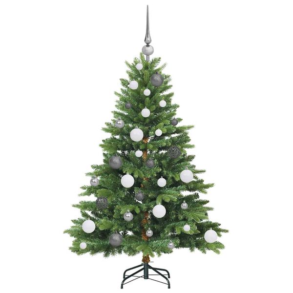 vidaXL Sapin de No&euml;l artificiel avec 150 LED Vert 120 cm PE et PVC