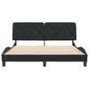 vidaXL Cadre de lit sans matelas noir 160x200 cm velours