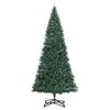 vidaXL Sapin de Noël artificiel avec support vert 500 cm PVC