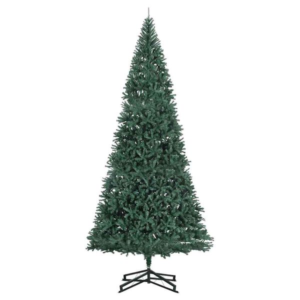 vidaXL Sapin de Noël artificiel avec support vert 500 cm PVC