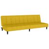 vidaXL Canap&eacute;-lit 2 places jaune velours