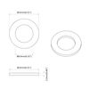 vidaXL Rondelle ressort 2 pcs Blanc 13 x 1 mm Fer