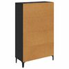 vidaXL Haut Armoire avec tiroir Ch&ecirc;ne noir 70 x 31 x 115 cm