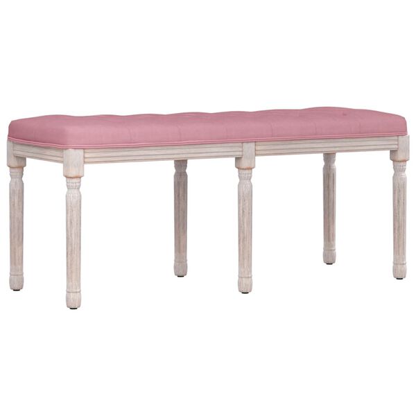 vidaXL Banc Rose 110x40x49 cm Velours