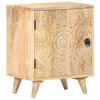 vidaXL Table de chevet sculpt&eacute;e 40x30x50 cm Bois de manguier massif