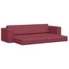 vidaXL Canap&eacute;-Lit 200cm Bordeaux tissu