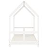 vidaXL Cadre de lit pour enfant blanc 80x160 cm bois de pin massif