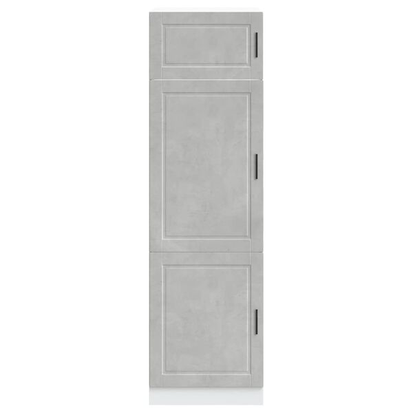 vidaXL Armoire de cuisine Porto gris b&eacute;ton bois d'ing&eacute;nierie
