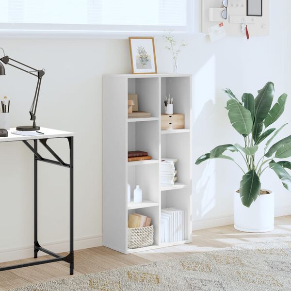 vidaXL Biblioth&egrave;que blanc 50x25x105 cm bois d'ing&eacute;nierie