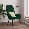 vidaXL Chaise de relaxation Vert fonc&eacute; Velours