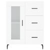 vidaXL Buffet haut Blanc 69,5x34x180 cm Bois d'ingénierie
