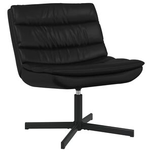 vidaXL Chaise pivotante Noir 63 x 75 x 76 cm Simili cuir