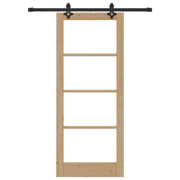 vidaXL Porte coulissante Naturel 83 x 202 cm