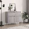 vidaXL Buffets 2 pcs sonoma gris 40x35x70 cm bois d'ing&eacute;nierie