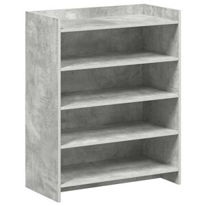 vidaXL Cabinet &agrave; chaussures avec stockage Gris b&eacute;ton 73,5 x 36 x 92 cm
