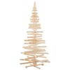 vidaXL Arbres de Noël avec support Naturel 210 cm Bois massif en pin