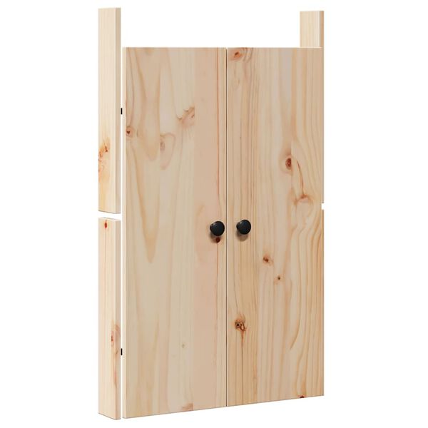 vidaXL Porte de cuisine Chêne brun 50 x 9 x 82 cm Bois de pin massif