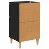 vidaXL Cabinet de chevet Ch&ecirc;ne noir 40 x 35 x 70 cm Bois d'ing&eacute;nierie