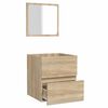 vidaXL Armoire de bain avec miroir chêne sonoma bois d'ingénierie