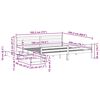 vidaXL Cadre de lit sans matelas blanc 180x200 cm bois massif de pin