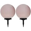 vidaXL Lampes solaires sph&eacute;riques LED de jardin 2 pcs 40 cm RVB