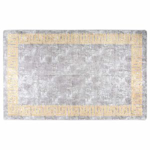 vidaXL Tapis lavable 160x230 cm gris