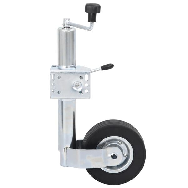 vidaXL Roue jockey 60 mm avec 1 pince fendue et cales de roue