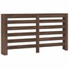 vidaXL Cache-radiateur ch&ecirc;ne marron 149x20x82 cm bois d'ing&eacute;nierie