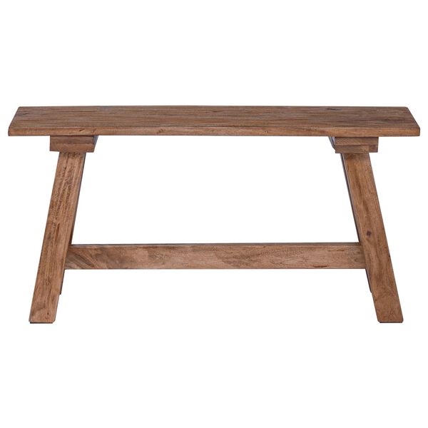 vidaXL banc Naturel 92 x 23,5 x 45,5 cm Bois massif d'acajou