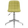vidaXL Chaise pivotante de bureau Vert Tissu