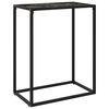 vidaXL Table console Noir 60x35x75 cm Verre tremp&eacute;