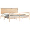 vidaXL Cadre de lit sans matelas 200x200 cm bois massif