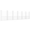 vidaXL Panier de gabion en forme de U avec 7 poteaux Fer 740x20x200 cm