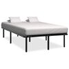 vidaXL Cadre de lit sans matelas noir m&eacute;tal 120x200 cm