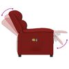 vidaXL Fauteuil de massage électrique Rouge bordeaux Similicuir