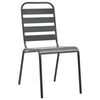 vidaXL Ensemble de chaises de jardin empilables 5 pcs anthracite