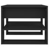 vidaXL Table basse noir 55,5x55x45 cm bois d'ingénierie