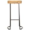 vidaXL Tabourets de bar lot de 2 bois de manguier massif