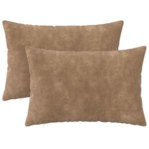 vidaXL Housse de coussin 2 pcs HEERLEN Taupe 50 x 75 cm
