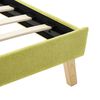 vidaXL Cadre de lit Vert Tissu 180 x 200 cm