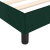 vidaXL Cadre de lit sans matelas vert fonc&eacute; 200x200 cm velours