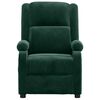 vidaXL Fauteuil &eacute;lectrique de massage Vert fonc&eacute; velours